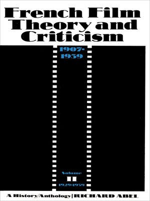 cover image of French Film Theory and Criticism, Volume 2